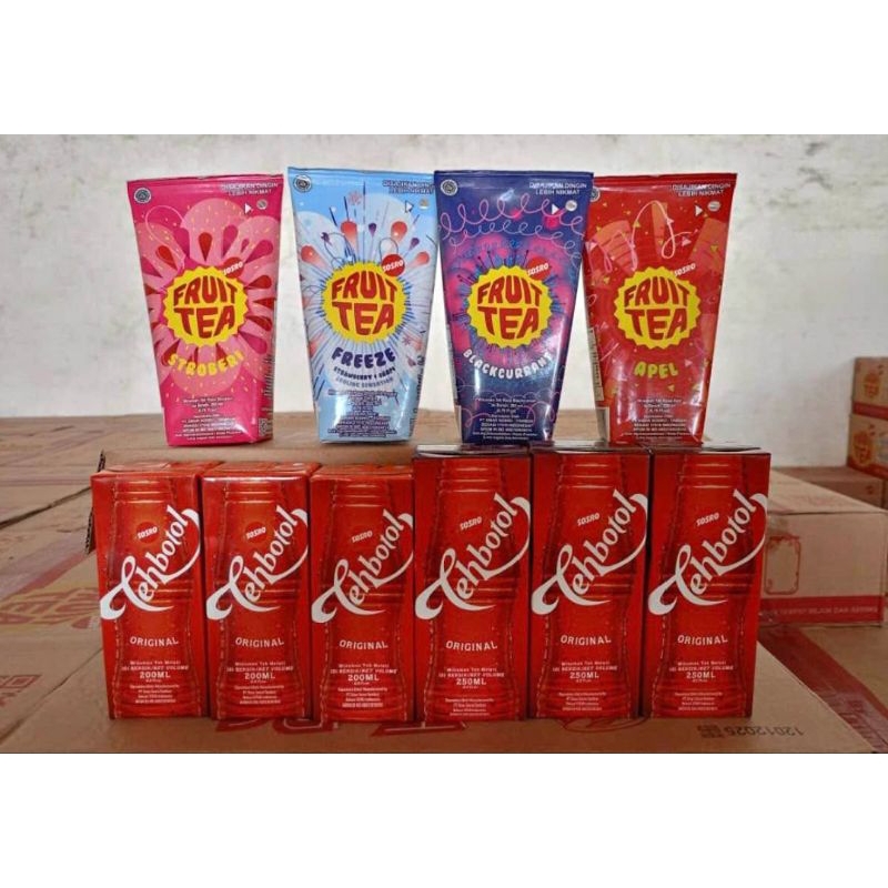

Teh kotak Sosro Original Dan Fruit Tea
