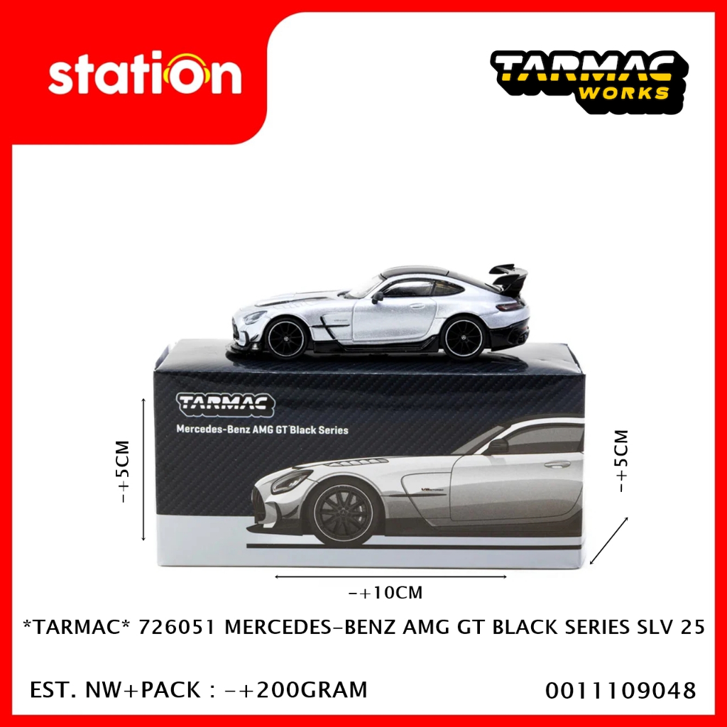 TARMAC 726051 MERCEDES-BENZ AMG GT BLACK SERIES SILVER 25 - DIECAST