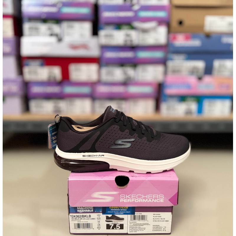 SKECHERS GO WALK  AIR 124362/BKLB SIZE 36/37.5
