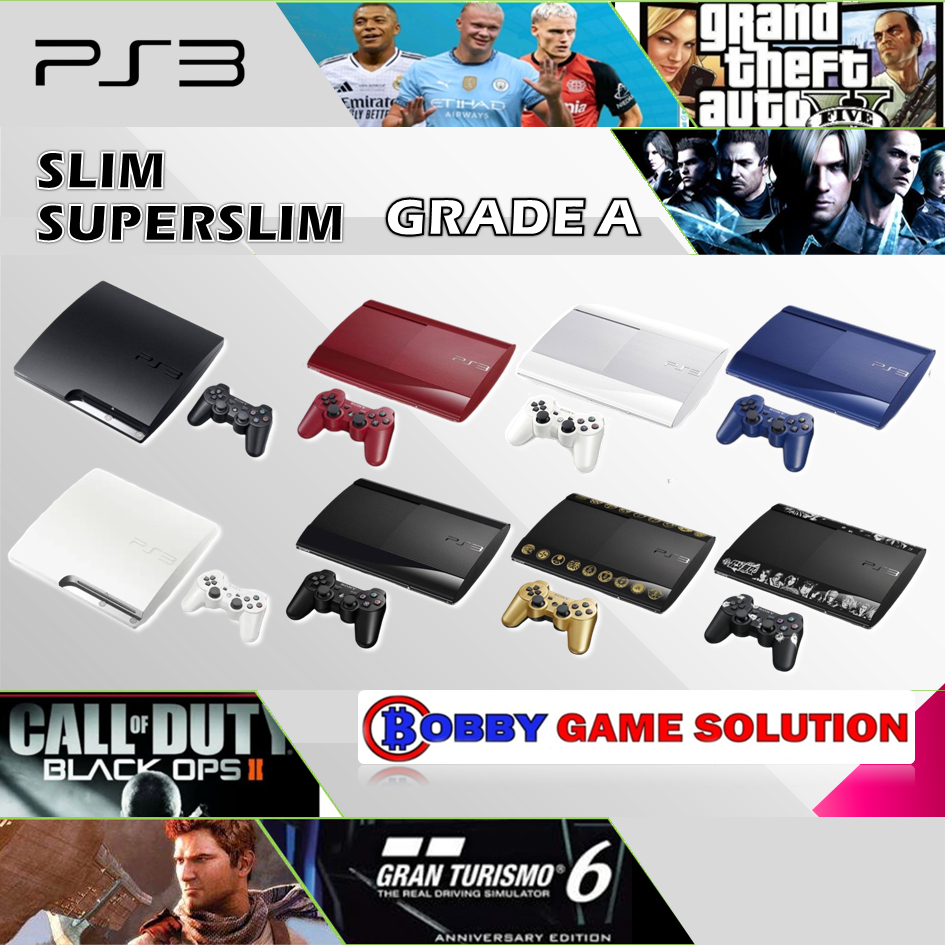 PS3 SLIM SUPERSLIM 500GB FULLGAME - GRADE A - STANDAR/LIMITED EDITION