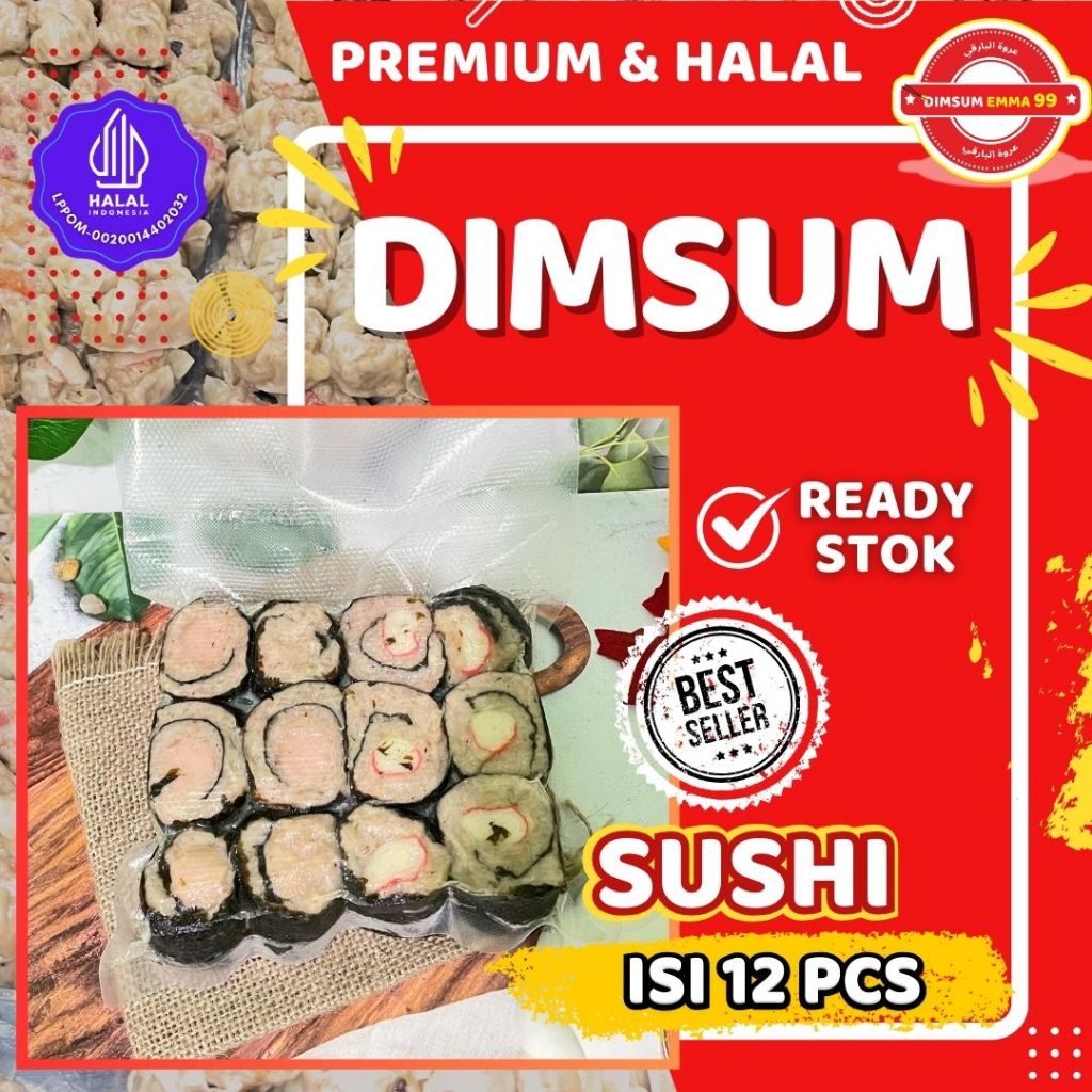 

NEW PRODUK!! DIMSUM SUSHI Premium Halal isi 12 PCS