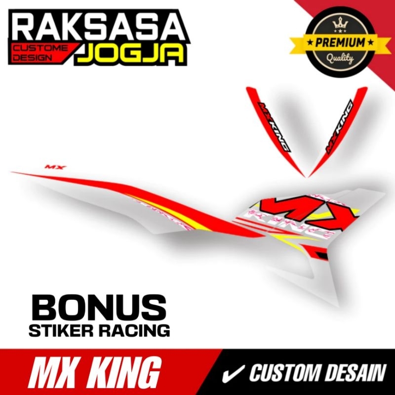 STRIPING CUSTOM MX KING EXCITER / YAMAHA SNIPER 150 MXi / DASAR HITAM / STRIPING YAMAHA Y15ZR / EXCI