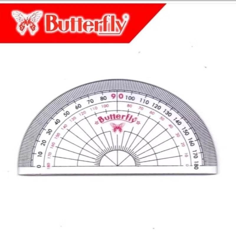 

busur derajat butterfly 180° busur derajat 180°/8cm