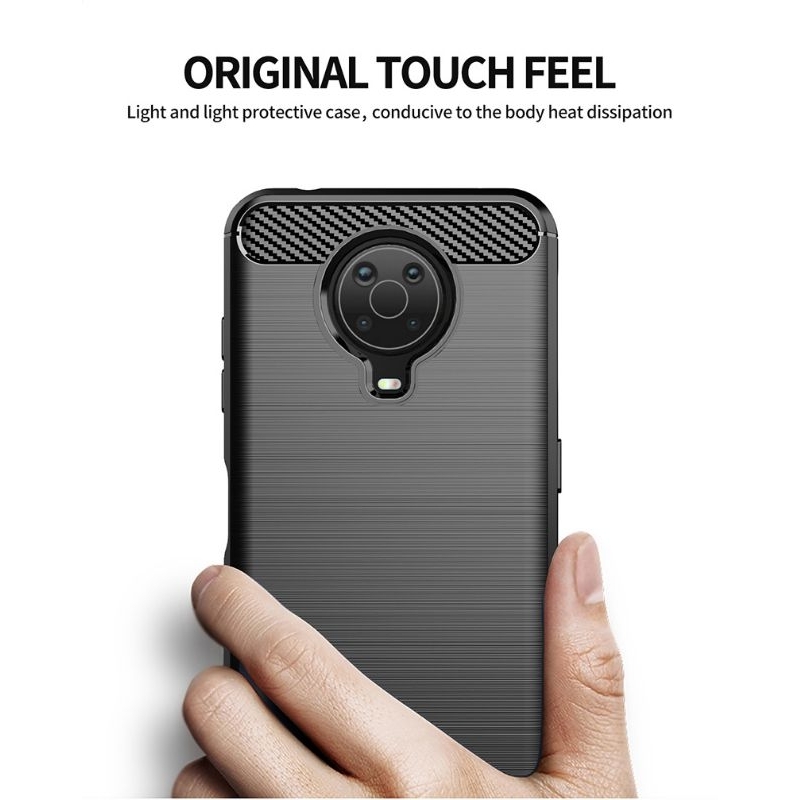 CASE SLIM FIT CARBON NOKIA G20 G10 SOFTCASE SILIKON FIBER MULTI CASING SHOCKPROOF