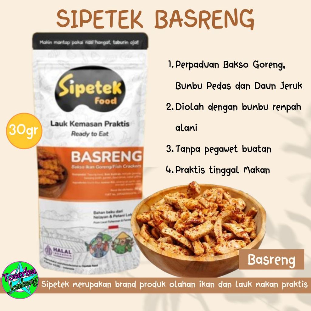 

Sipetek Basreng Pouch 30gr Pedas Manis