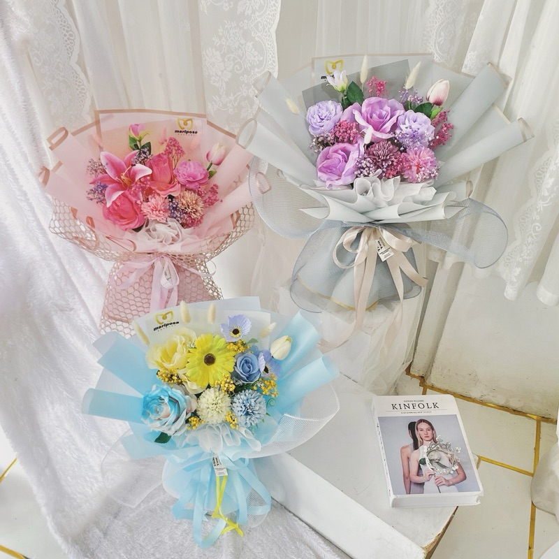 Buket Bunga Artificial Flower Bouquet Kyani Premium Size Large