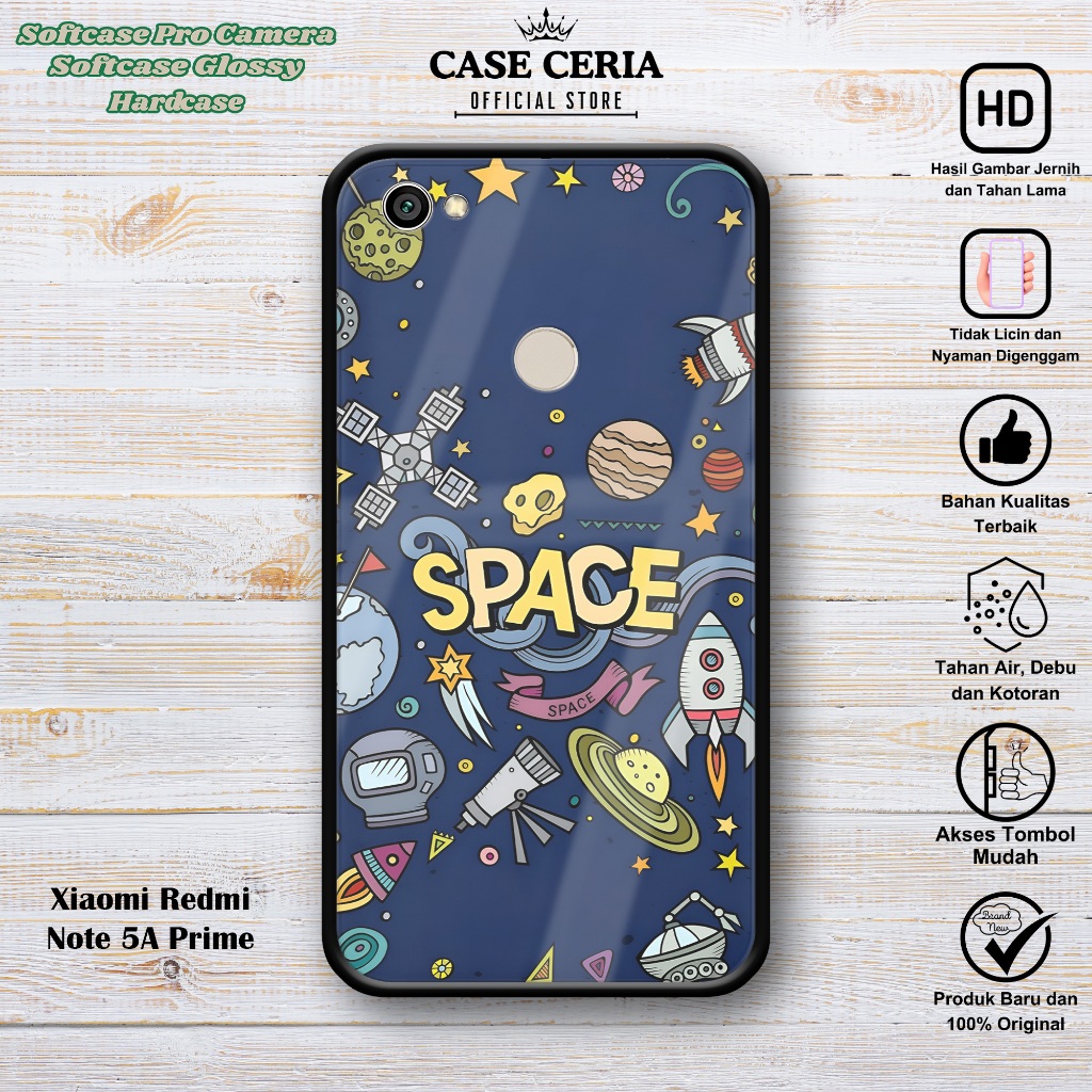 Case Xiaomi Redmi Note 5A Prime - Casing Redmi Note 5A Prime ( SPACE ) – Softcase Pro Camera Redmi
