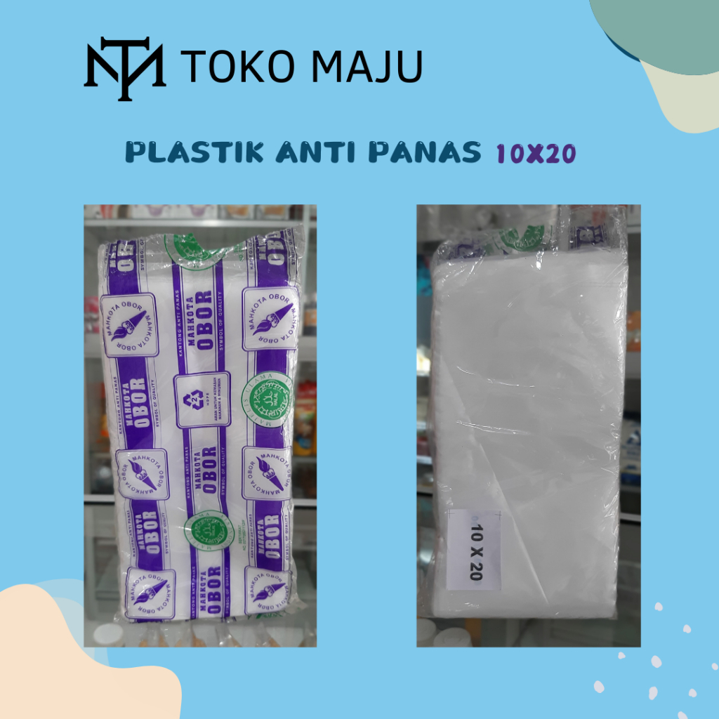 Kantong Plastik Tahan Panas HD Merk Obor  (Uk 10x20-12x25-15x30-20x35-30x45) Plastik Anti Panas