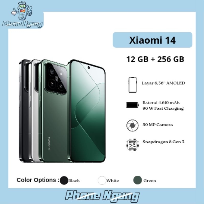 Xiaomi 14 5G NFC 12GB/256GB Garansi Resmi Xiaomi
