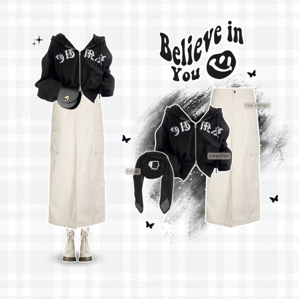 Setelan 3in1 OOTD One Set Kekinian Outfit Anak Perempuan OOTD Hijab Casual Healing Nongkrong - AA360