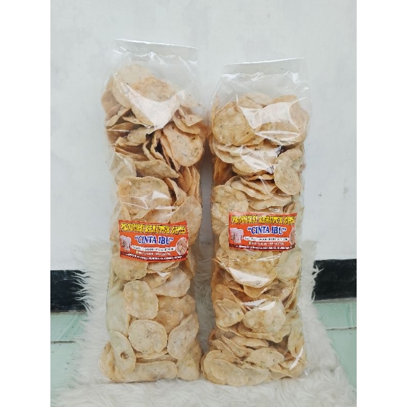 

KERUPUK GEPLEK CINTA IBU KHAS TEGAL RASA GURIH 1KG