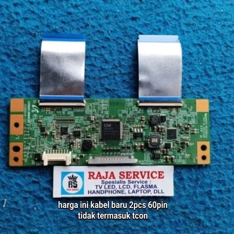 kabel tv samsung UA39FH5003 UA39FH5003R lvds flaxible dari tcon ke panel 60pin