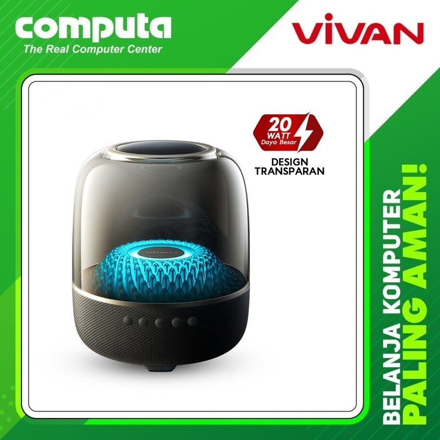 VIVAN VS90 Super Bass Speaker 20W Subwoofer RGB