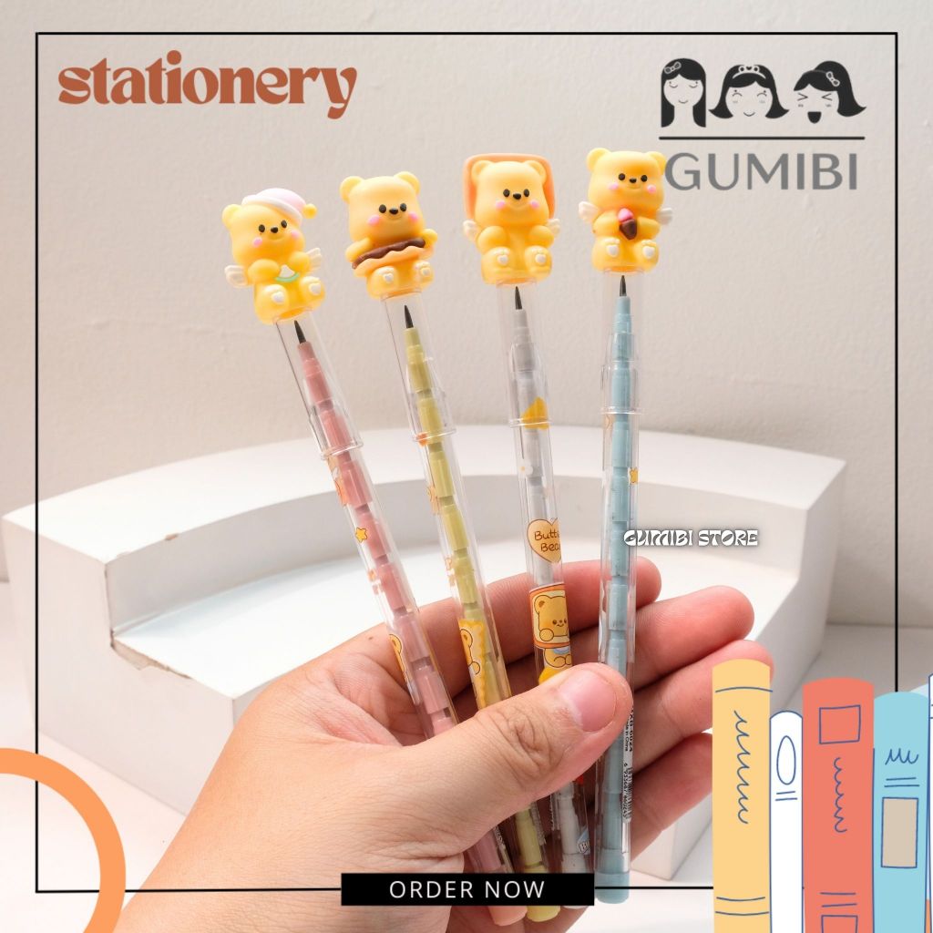 

PENSIL SUSUN BENSIA BUTTER BEAR BERUANG KUNING LUCU PENSIL PELURU KARAKTER BUTTER BEAR CUTE TERMURAH