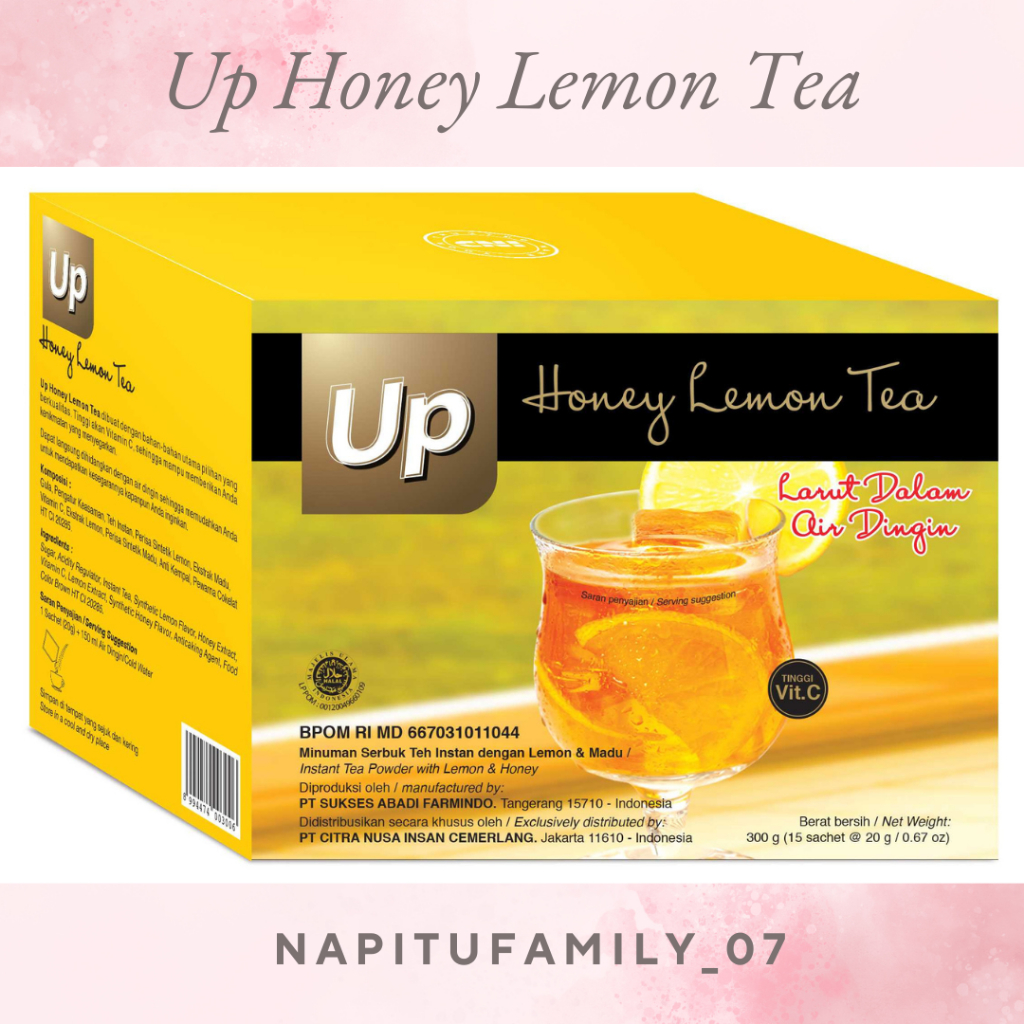 

CNI Up Honey Lemon Tea (Per Box 15 sachet)