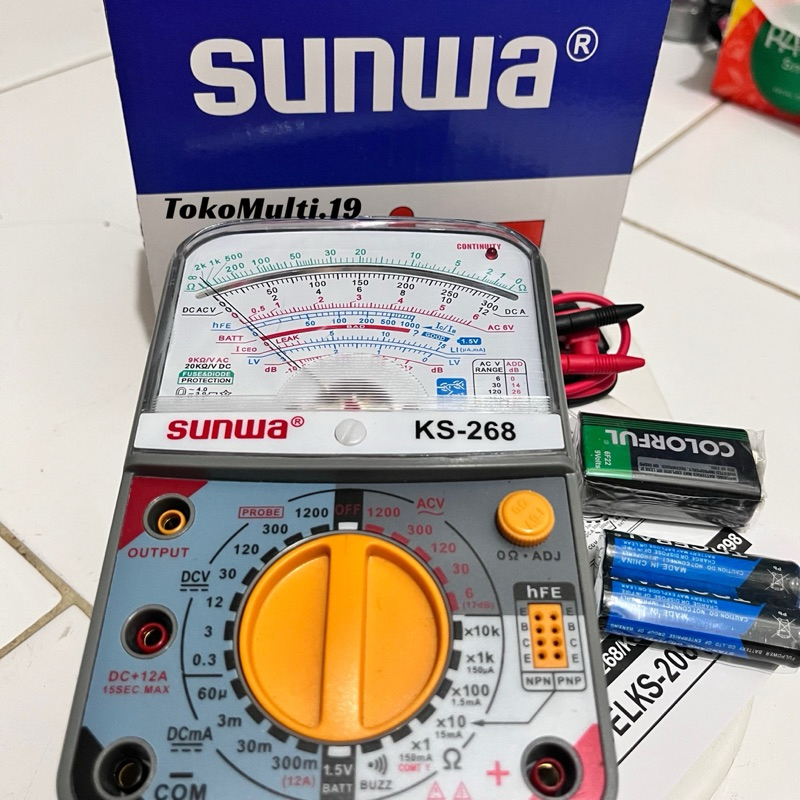 Multitester Analog SUNWA KS-268 Multitester Original Sunwa
