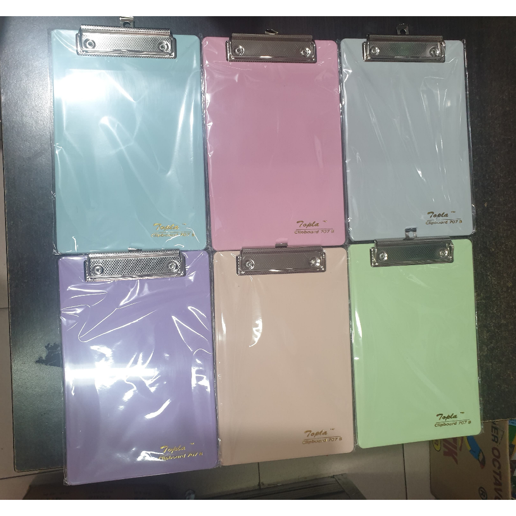 

Clipboard A5 / Papan Ujian Lentur / Papan Jalan TOPLA Pastel Warna Warni Murah 707