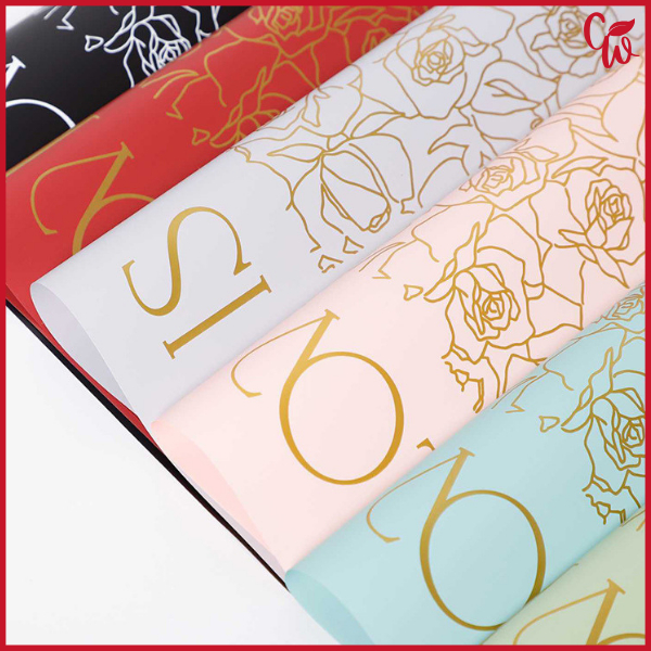 

Kertas Buket Bunga Cellophane Flower Wrapping Valantine Hand Bouquet KB6165