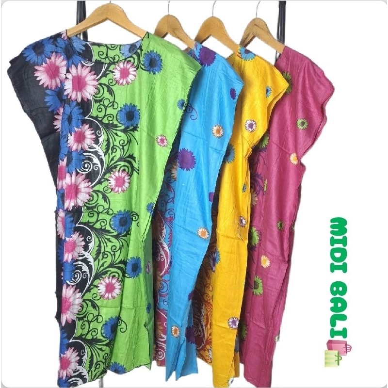 Daster Midi Rayon Midi Bali Kekinian Dater Motif Bunga Daster Harian Wanita