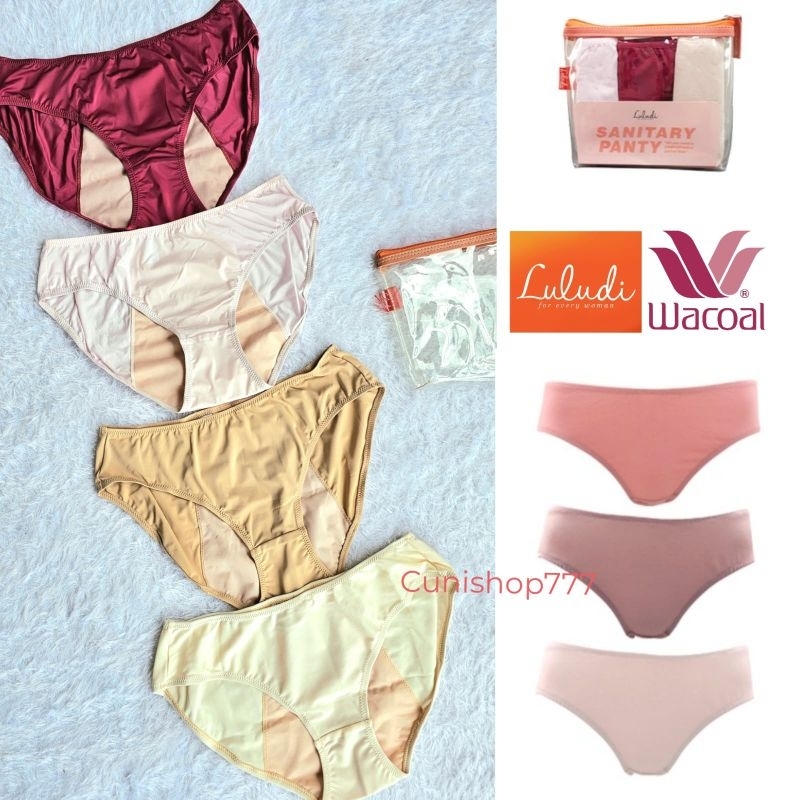 LULUDI by WACOAL SANITARY MIDI PANTY ANTI BOCOR CELANA DALAM MIDI MENSTRUASI MENS WANITA LP 2021HAL 