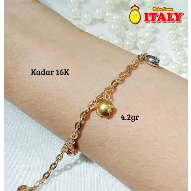 gelang emas tua variasi bintang slep