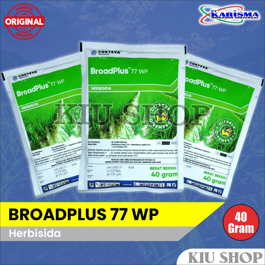 Grosir / BROADPLUS 77 WP - 40 Gram / Herbisida Pra & Purna Tanaman Padi