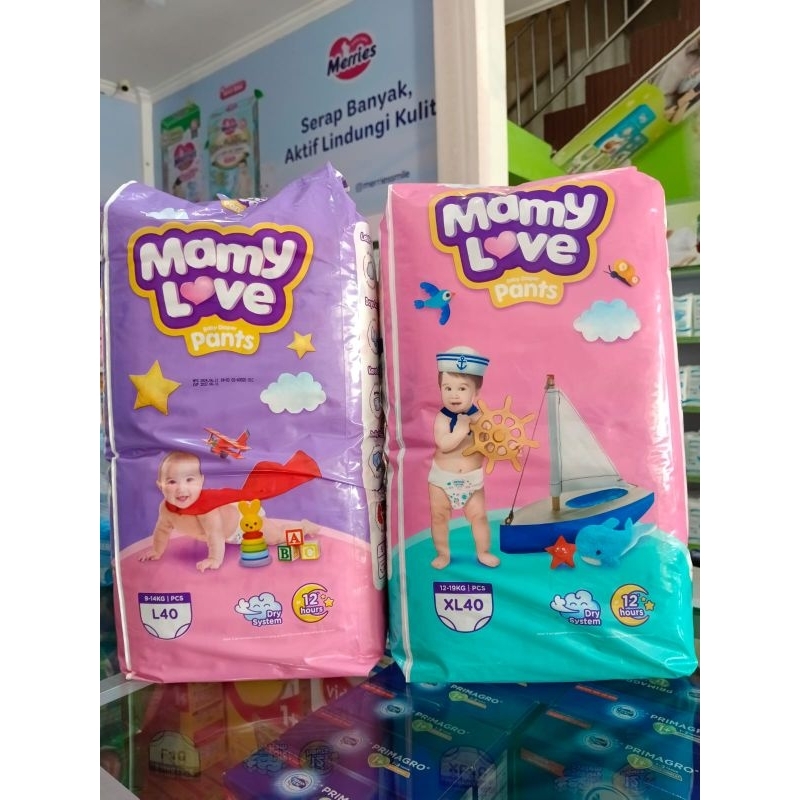 POPOK BAYI MAMY LOVE PANTS [S20, M20, M40, L40, XXL28]