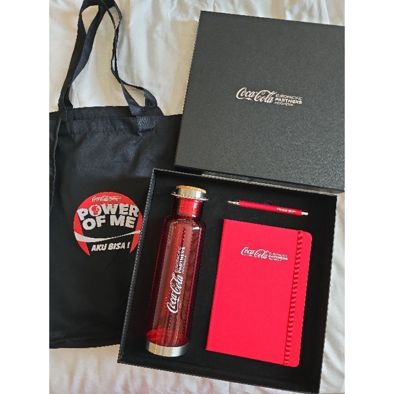 Coca cola TUMBLER merchandise, notebook coca cola, dan PEN | Limited Edition