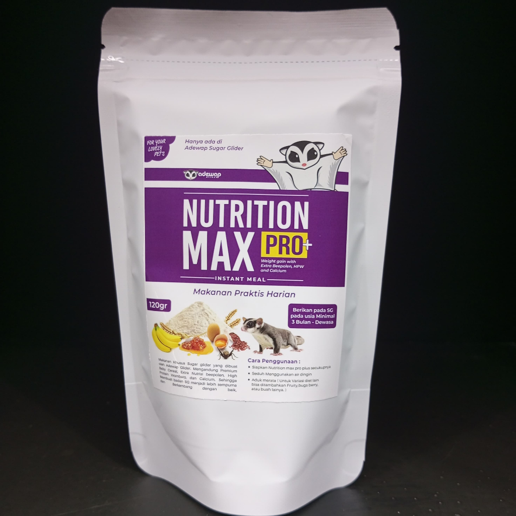ADEWAP GLIDER Nutrition Max Pro Plus Makanan Harian Nutrisi Sugar Glider
