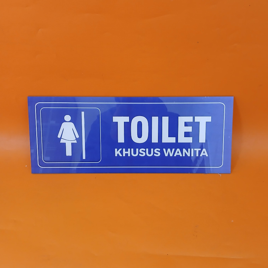 Akrilik Toilet Khusus Wanita - Akrilik Papan Nama Ruang Toilet