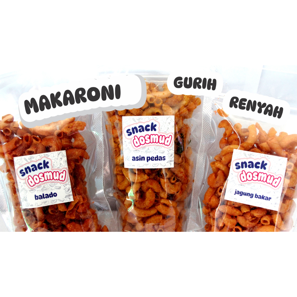 

[ PAKET 4 RASA ] MAKARONI KRIUK PAKET BUNDLING 4 RASA ASIN PEDAS BALADO JAGUNG BAKAR ORIGINAL