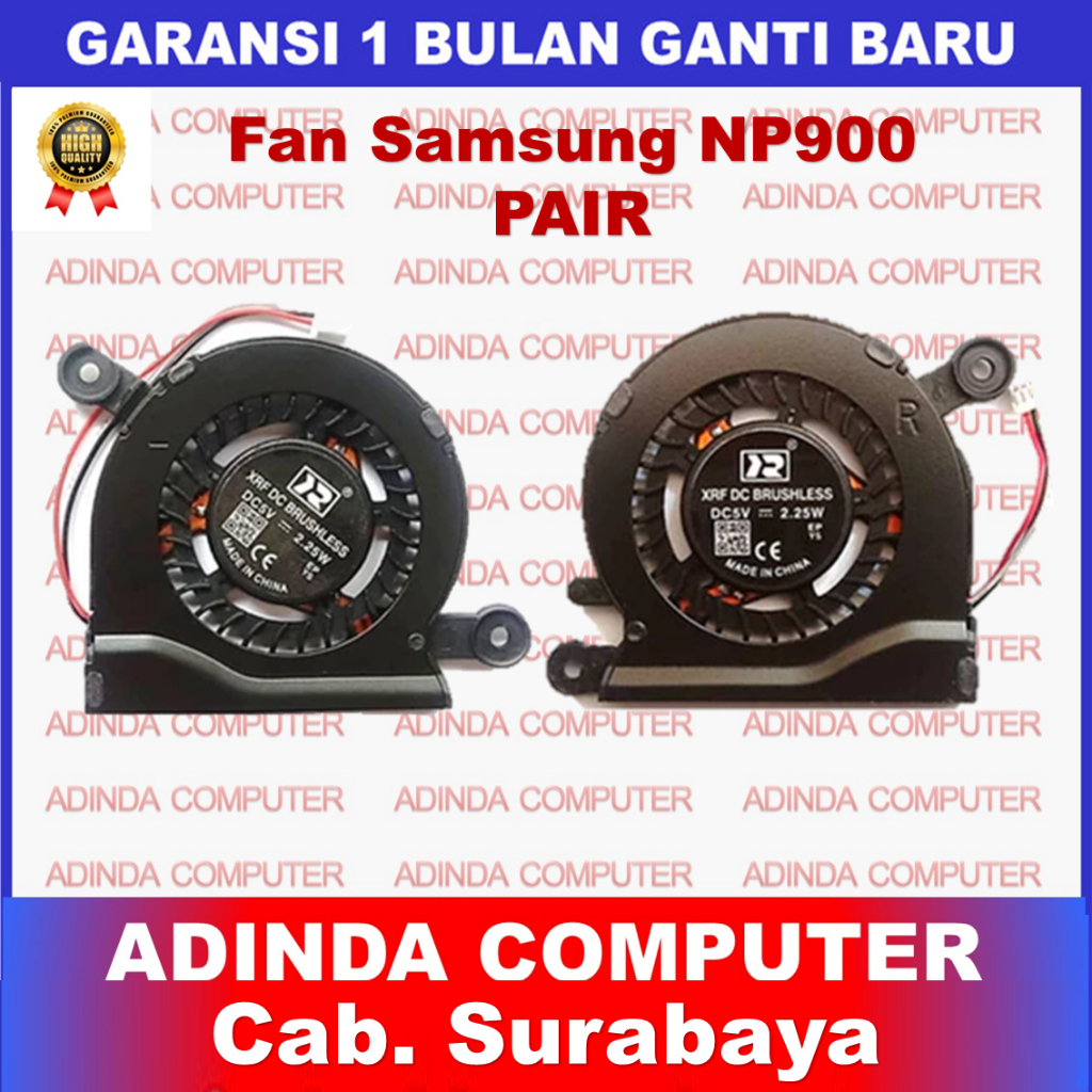 Fan Samsung NP900 NP900X3G NP900X3F CPU & GPU Right