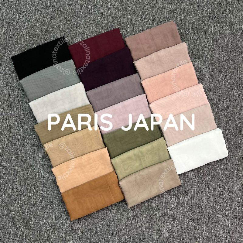 HIJAB SEGIEMPAT BAHAN PARIS JAPAN ORIGINAL PREMIUM | KERUDUNG SEGIEMPAT PARIS JAPAN