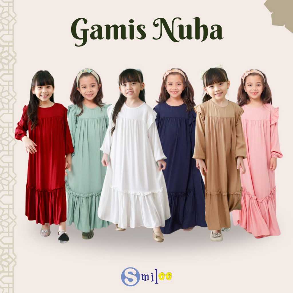 Gamis Anak Nuha Rayon Twill
