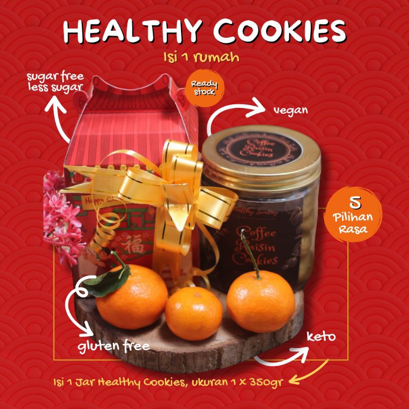 

READY STOCK HEALTHY COOKIES 1 RUMAH (HAMPERS CHINESE NEW YEAR),JAKARTA BARAT.