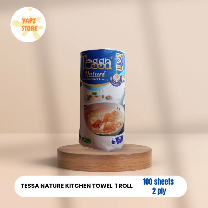 Tessa Tissue serap minyak/Tessa Tissue dapur/Tessa Nature Kitchen Towel 1 Roll