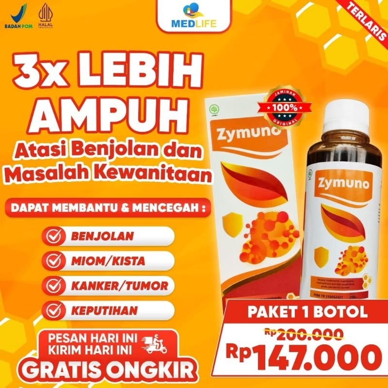 

ZYMUNO 3x Lebih Ampuh Atasi Benjolan dan Masalah Kewanitaan Asli1Botol Original