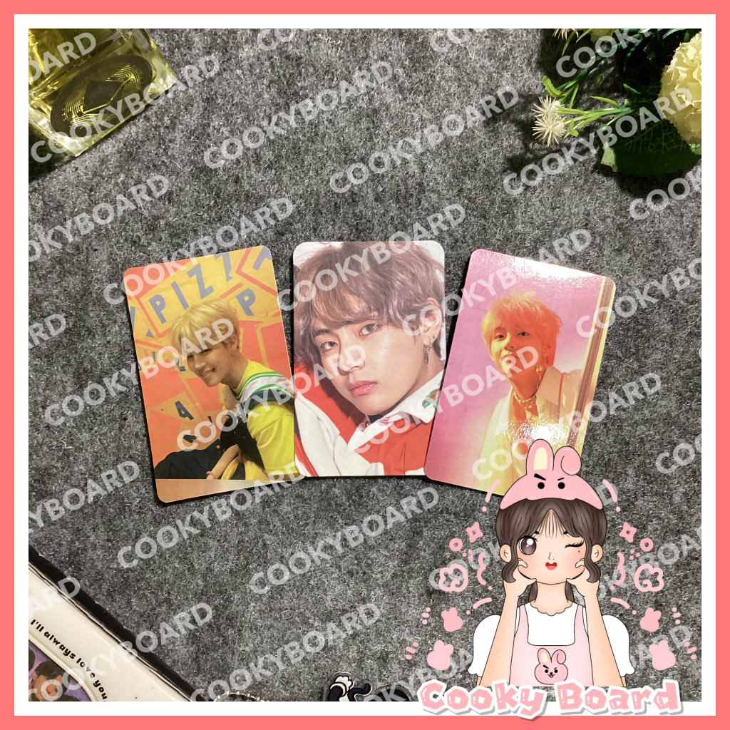 [Cooky Board] PC Photocard Jimin Taehyung LY Her E Ans Answer Love Yourself Pizza Album Vinyl Tae