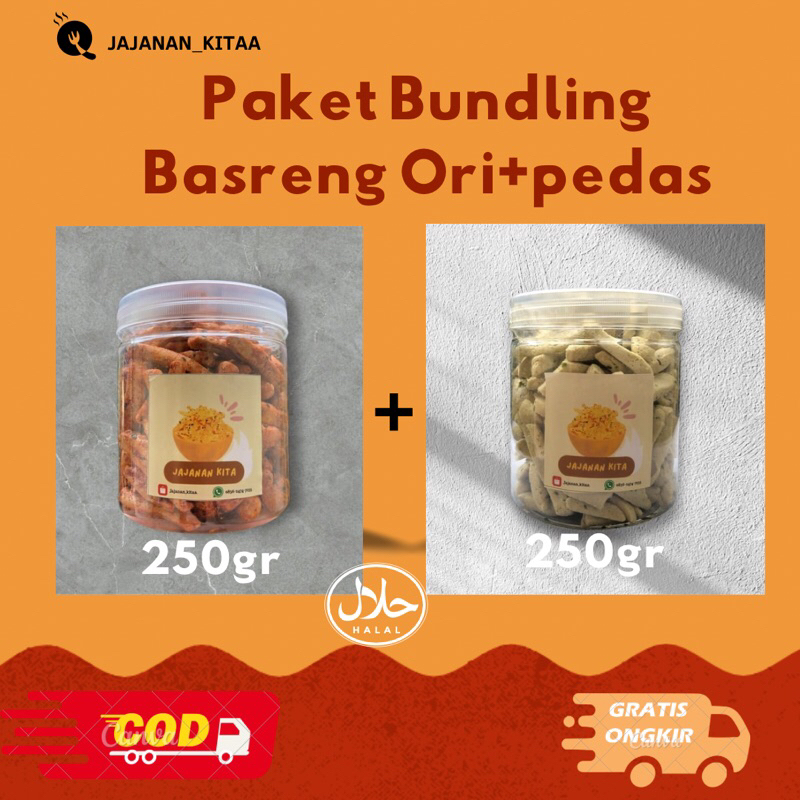 

Paket Bundling Baseng Ori+pedas 500gr termurah