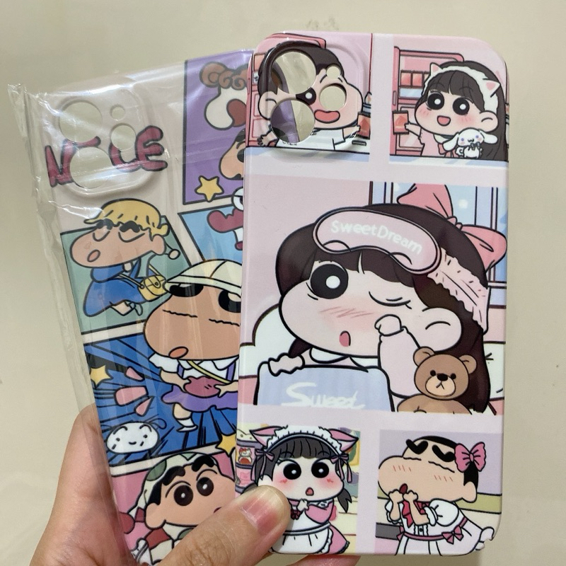 preloved case iphone 11 case second casing hp case lucu crayon shinchan chibi maruko chan hardcase