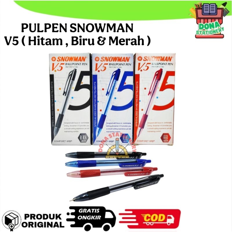 

( 1 PCS ) PULPEN SNOWMAN V5 | PULPEN 0.7 MM