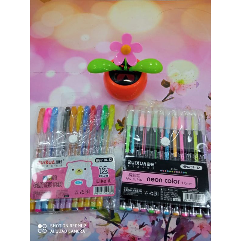 

pena warna Glitter dan neon color