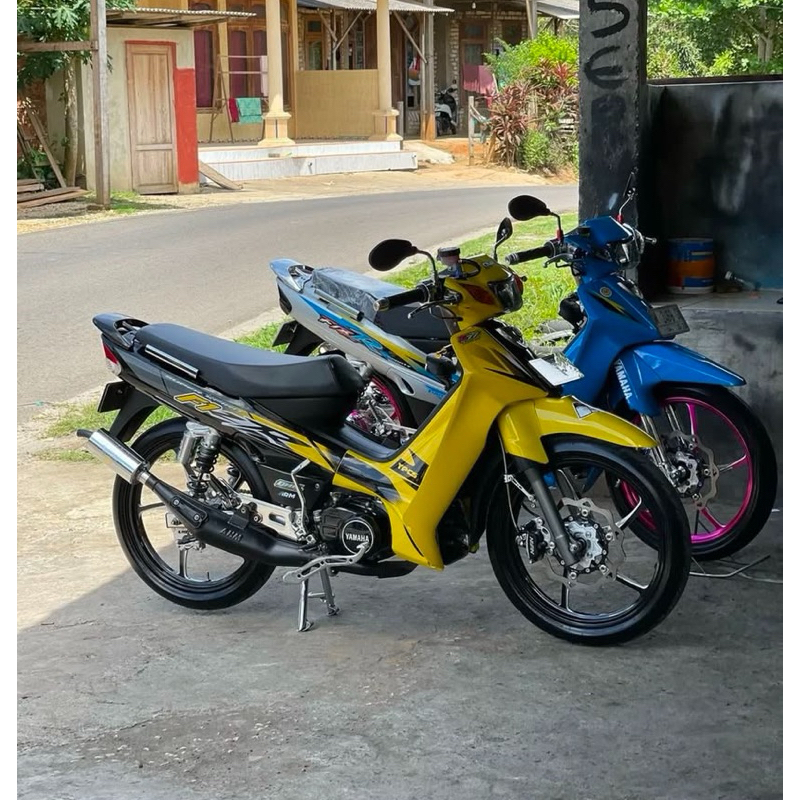 STRIPING STICKER VARIASI FIZ R MALAYSIA KUNING HITAM