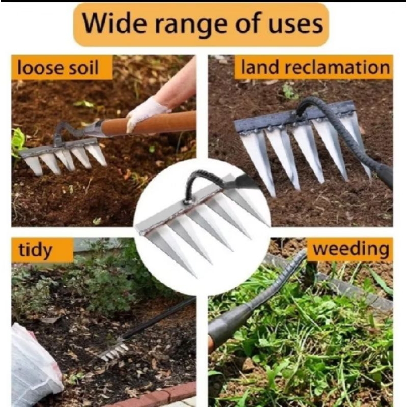 Weeding Garu Harrow Manual Weeding Hoe Weeding Penghapusan Puler Hoe weeding remover