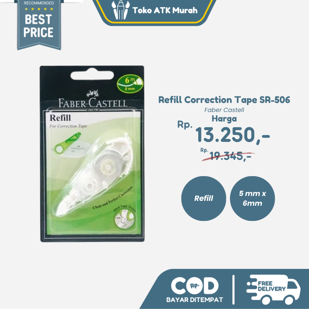 

Refill Correction Tape Faber Castell - SR 506