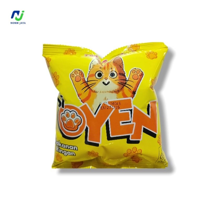 

Snack Gurih Renyah SI OYEN Rasa Kaldu Ayam Renteng Isi 10 Pcs@20g(SNACK BERHADIAH UANG)