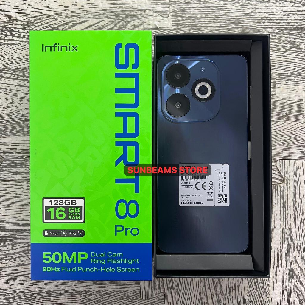 Infinix Smart 8 Pro 8/128 Second Fullset Bekas Resmi NO MINUS