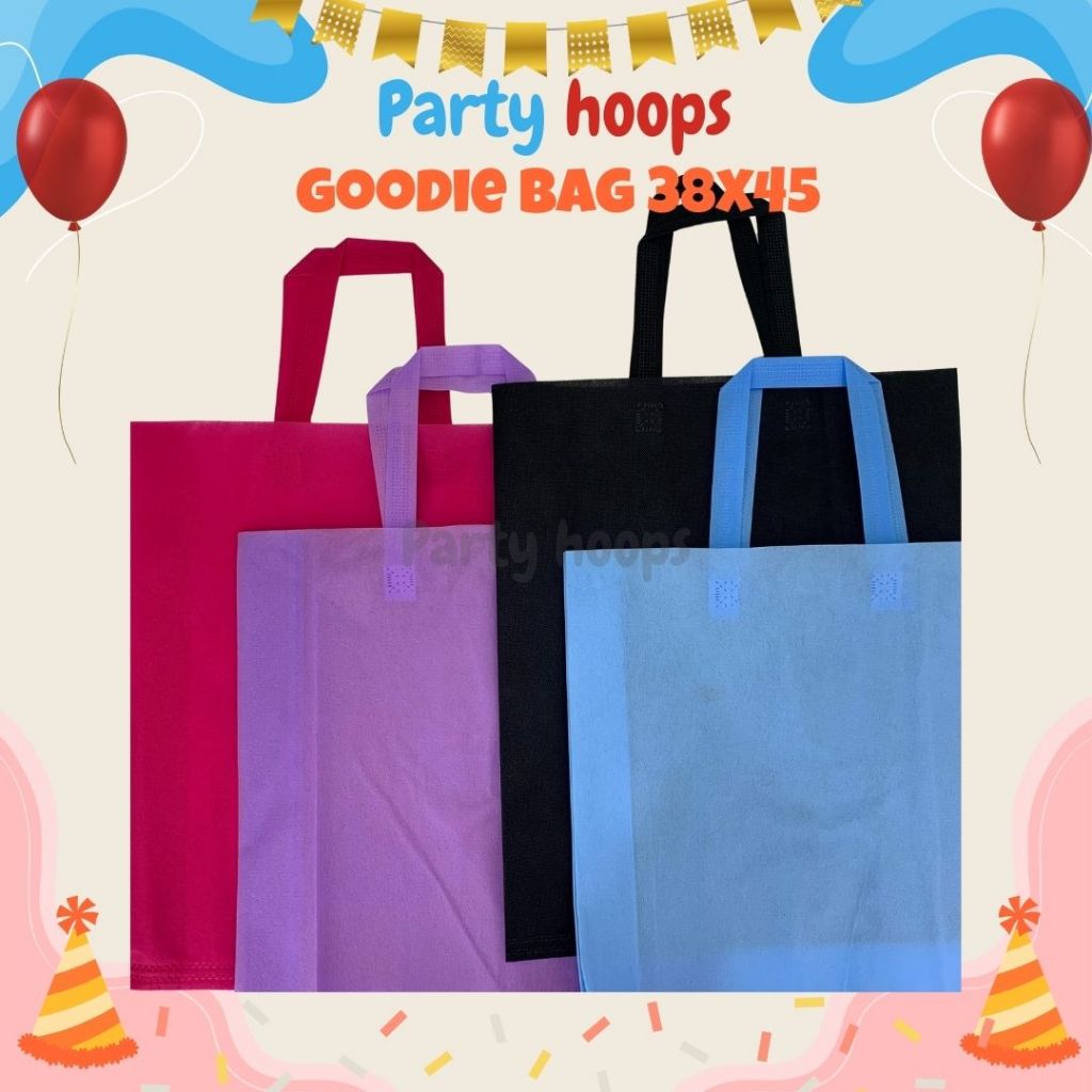 

12pcs Tas Spunbond 38X45 Cm Goodie Bag Medel Tali Tas Sovenir Ukuran Goodie Bag Tas Souvenir Acara