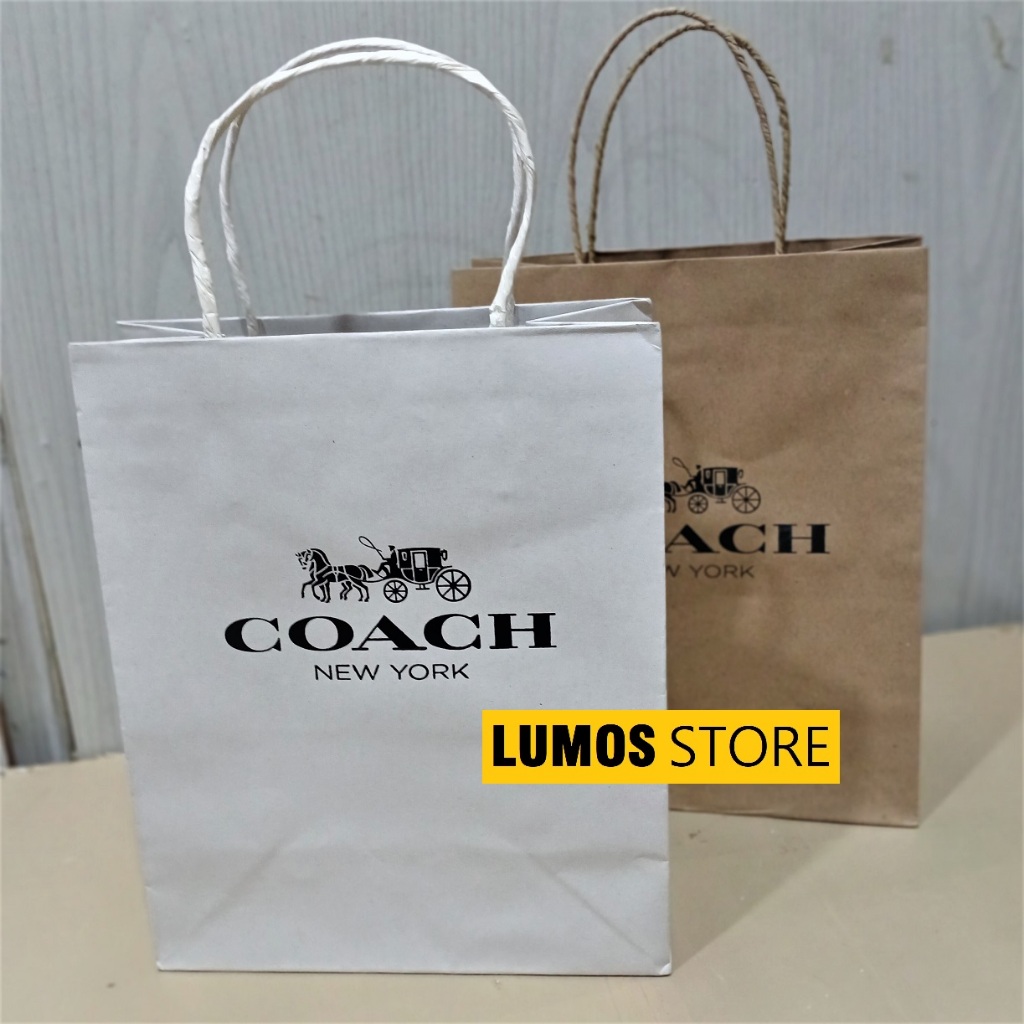 

Paper bag Coach small tas kado storage bag