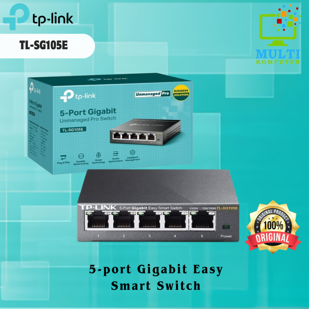 TP-LINK 5-Port Gigabit Unmanaged Pro Switch TL-SG105E